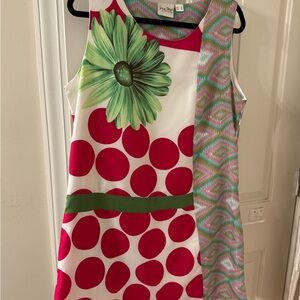 Colorful Kids Dress with Floral and Geometric Patterns